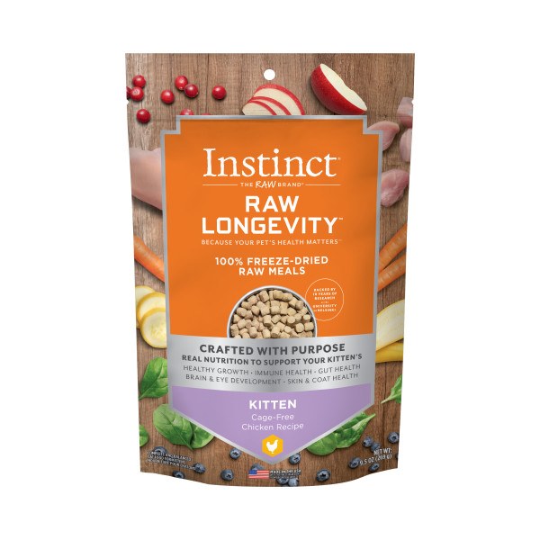 Instinct® Raw Longevity™ 100% Freeze-Dried Raw Meals Cage-Free Chicken Recipe for Kitten 9.5 Oz