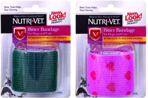 Self-Adhering Bitter Bandage for Dogs