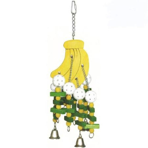 a&e Happy Beaks Banana Bird Toy